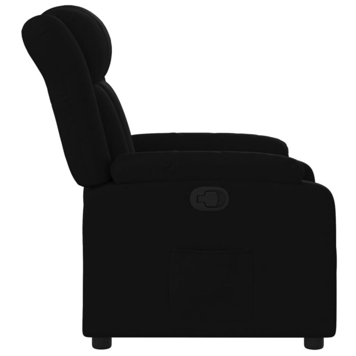 Fauteuil inclinable Noir Tissu – Image 5