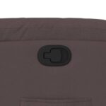 Fauteuil inclinable Marron foncé Tissu – Image 7