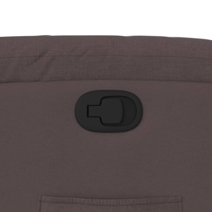 Fauteuil inclinable Marron foncé Tissu – Image 7