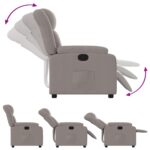 Fauteuil inclinable Taupe Tissu – Image 2