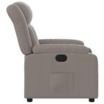 Fauteuil inclinable Taupe Tissu – Image 5