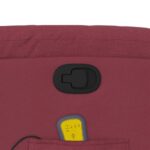 Fauteuil de massage inclinable Rouge bordeaux Tissu – Image 8