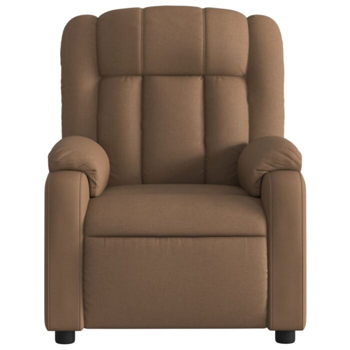 Fauteuil de massage inclinable Marron Tissu – Image 5
