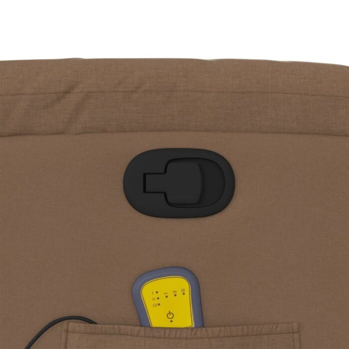 Fauteuil de massage inclinable Marron Tissu – Image 8