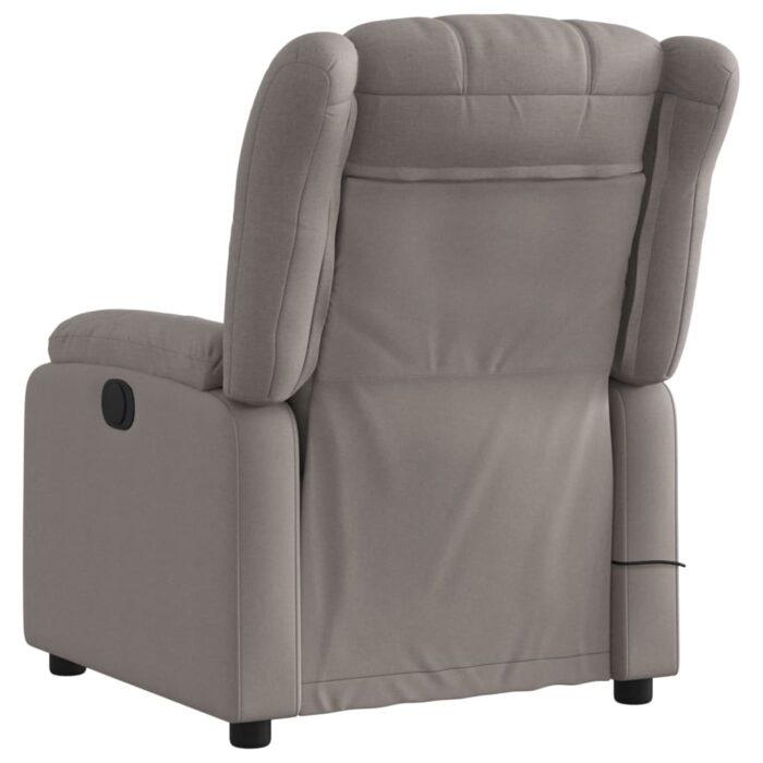 Fauteuil de massage inclinable Taupe Tissu – Image 2