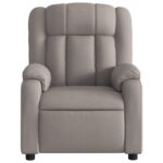 Fauteuil de massage inclinable Taupe Tissu – Image 5