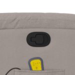 Fauteuil de massage inclinable Taupe Tissu – Image 8