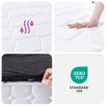 Matelas à ressorts ensachés dureté moyenne 160x200 cm – Image 8