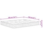 Matelas à ressorts ensachés dureté moyenne 160x200 cm – Image 6