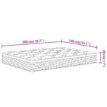 Matelas à ressorts ensachés moyen 140x200 cm – Image 8