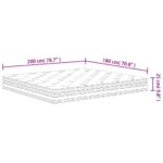 Matelas à ressorts ensachés moyen 180x200 cm – Image 6