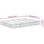 Matelas à ressorts bonnell moyen 140x200 cm – Image 5