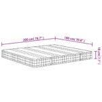 Matelas à ressorts bonnell moyen 180x200 cm – Image 5