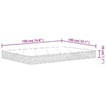 Matelas à ressorts bonnell moyen 140x190 cm – Image 5