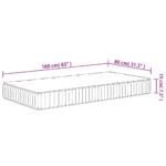 Matelas à ressorts ensachés pour enfants moyen 80x160 cm – Image 6