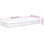 Matelas à ressorts ensachés moyen 80x200 cm – Image 6
