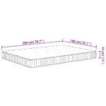 Matelas à ressorts ensachés moyen 140x200 cm – Image 6