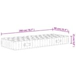 Matelas à ressorts ensachés dureté moyenne 90x200 cm – Image 6