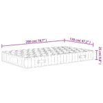 Matelas à ressorts ensachés dureté moyenne 120x200 cm – Image 6