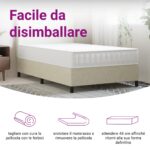 Matelas à ressorts ensachés dureté moyenne 120x200 cm – Image 7