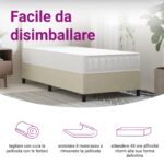Matelas à ressorts ensachés dureté moyenne 70x200 cm – Image 7