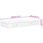 Matelas à ressorts ensachés dureté moyenne 90x200 cm – Image 6