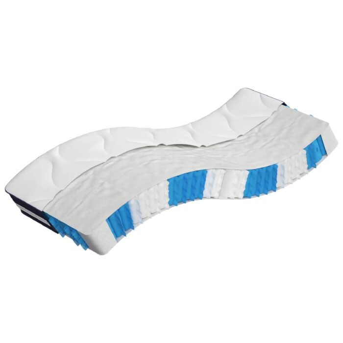 Matelas à ressorts ensachés dureté moyenne 80x200 cm – Image 1
