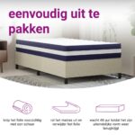 Matelas à ressorts ensachés dureté moyenne 80x200 cm – Image 8