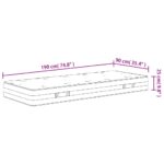 Matelas à ressorts ensachés dureté moyenne 90x190 cm – Image 6