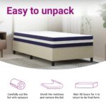 Matelas à ressorts ensachés dureté moyenne 90x200 cm – Image 8