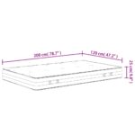 Matelas à ressorts ensachés dureté moyenne 120x200 cm – Image 6