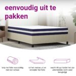 Matelas à ressorts ensachés dureté moyenne 120x200 cm – Image 8