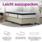 Matelas à ressorts ensachés moyen 90x200 cm – Image 7