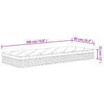 Matelas à ressorts ensachés moyen plus 90x200 cm – Image 6