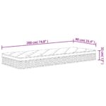 Matelas à ressorts ensachés moyen plus 90x200 cm – Image 8