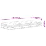 Matelas à ressorts ensachés moyen 90x200 cm – Image 8