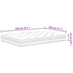 Matelas à ressorts ensachés moyen 140x200 cm – Image 6