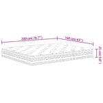 Matelas à ressorts ensachés moyen 160x200 cm – Image 8