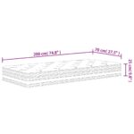 Matelas à ressorts ensachés moyen 70x200 cm – Image 6