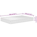 Matelas en mousse moyennement doux 140x190 cm – Image 8