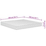 Matelas en mousse moyennement doux 200x200 cm – Image 8
