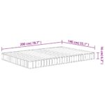 Matelas en mousse moyennement doux 140x200 cm – Image 6