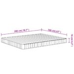 Matelas en mousse moyennement doux 160x200 cm – Image 8