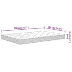 Matelas en mousse moyennement doux 100x200 cm – Image 6