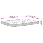 Matelas en mousse moyennement doux 140x190 cm – Image 6