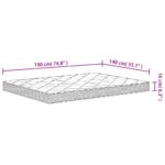 Matelas en mousse moyennement doux 140x190 cm – Image 8
