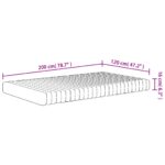 Matelas en mousse moyennement doux 120x200 cm – Image 6