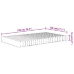 Matelas en mousse moyennement doux 120x200 cm – Image 8