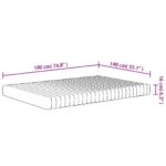 Matelas en mousse moyennement doux 140x190 cm – Image 6