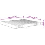 Matelas en mousse moyennement doux 200x200 cm – Image 6